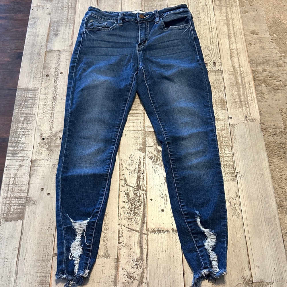 Distressed Blue Women's Jeans